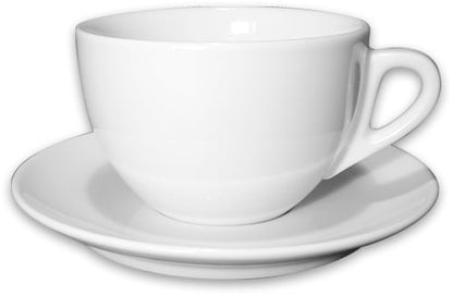 Ancap - Verona - Plain white cups and saucers