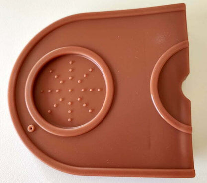 Tamping mat - L shaped with filter holder