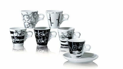 Ancap - Designer cups set of 6 cups and saucers