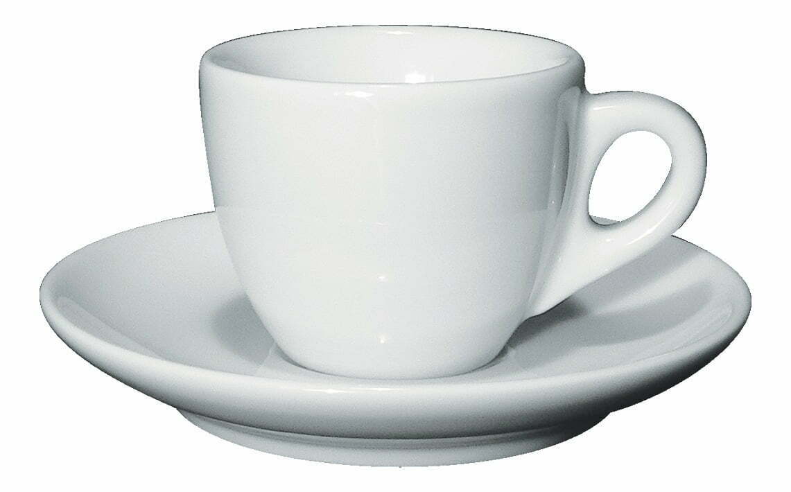Ancap - Verona - Plain white cups and saucers