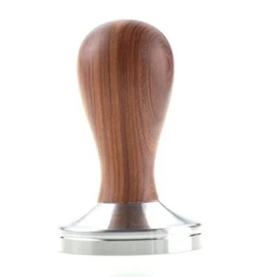 Professional tamper in stainless steel & wood