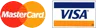 we accept visa and mastercard