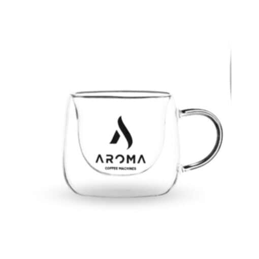 aroma double wall glass cups