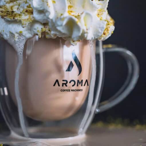 aroma double wall glass cups