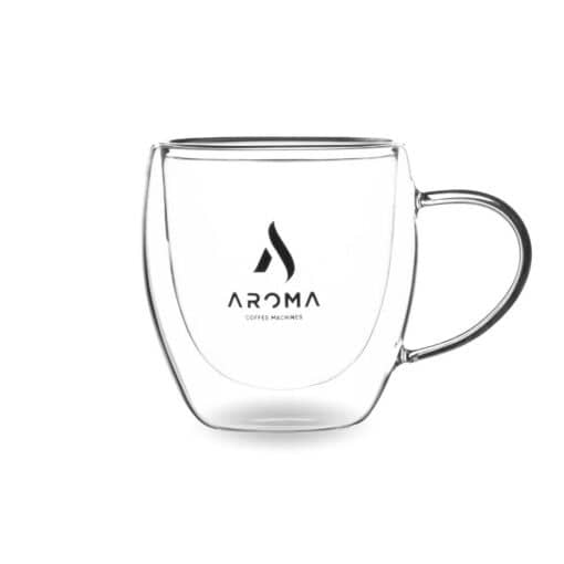 aroma double wall glass cups