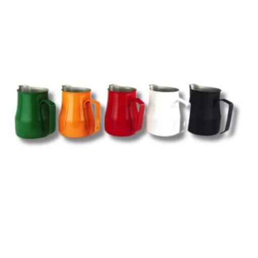 motta milk frothing jug stainless steel colour coated